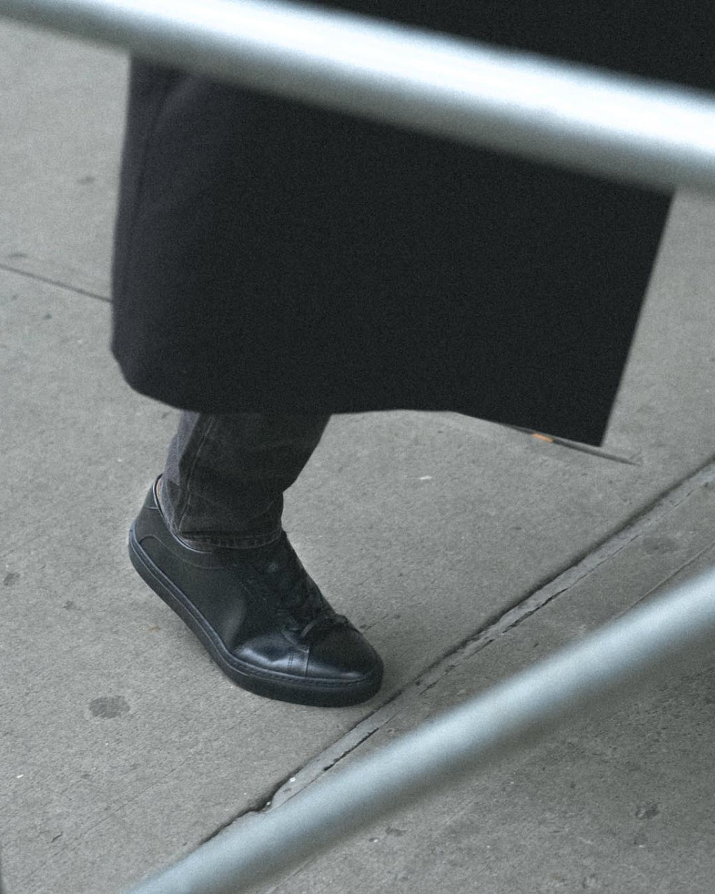 Capri Leather Sneaker in Nero