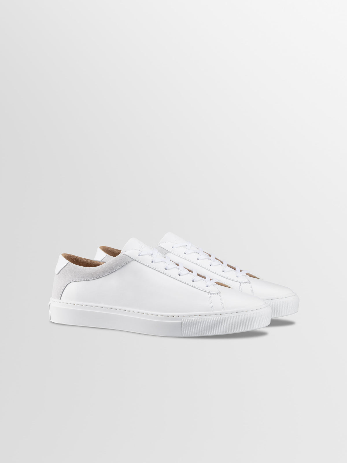 Capri Leather & Suede Sneaker in Avorio