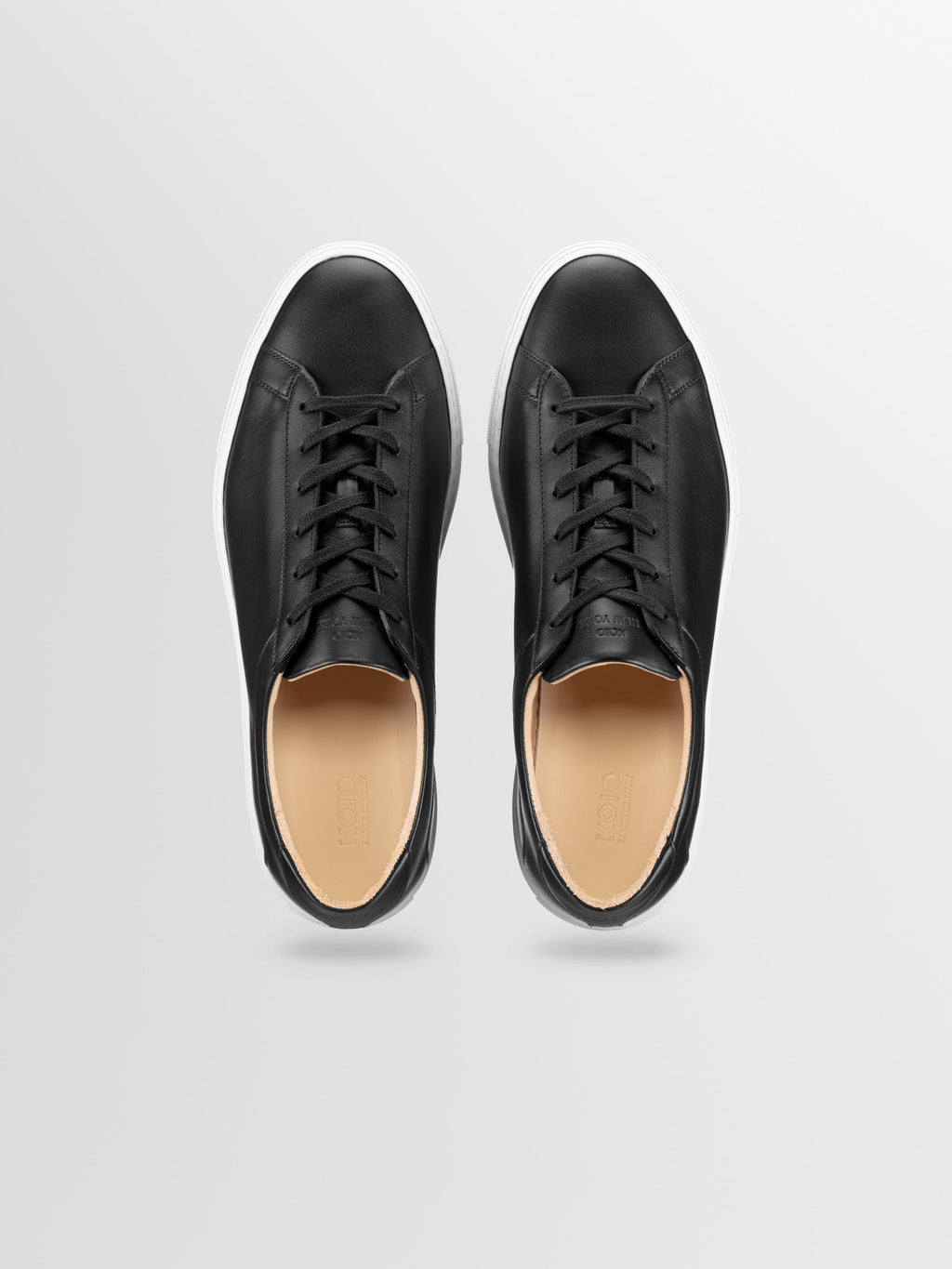 Capri Leather Sneaker in Onyx