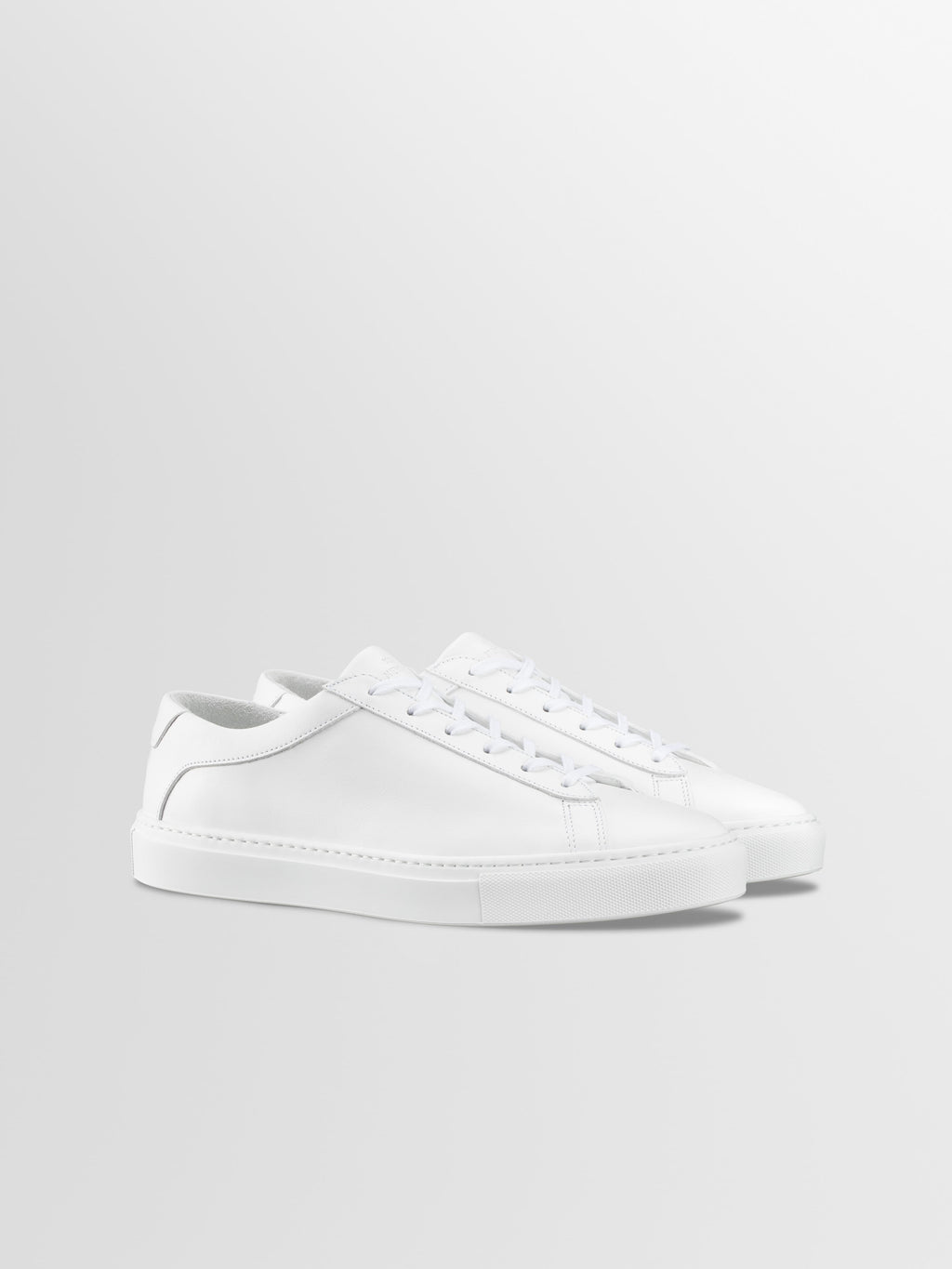 Capri Leather Sneaker in Triple White Wide Fit