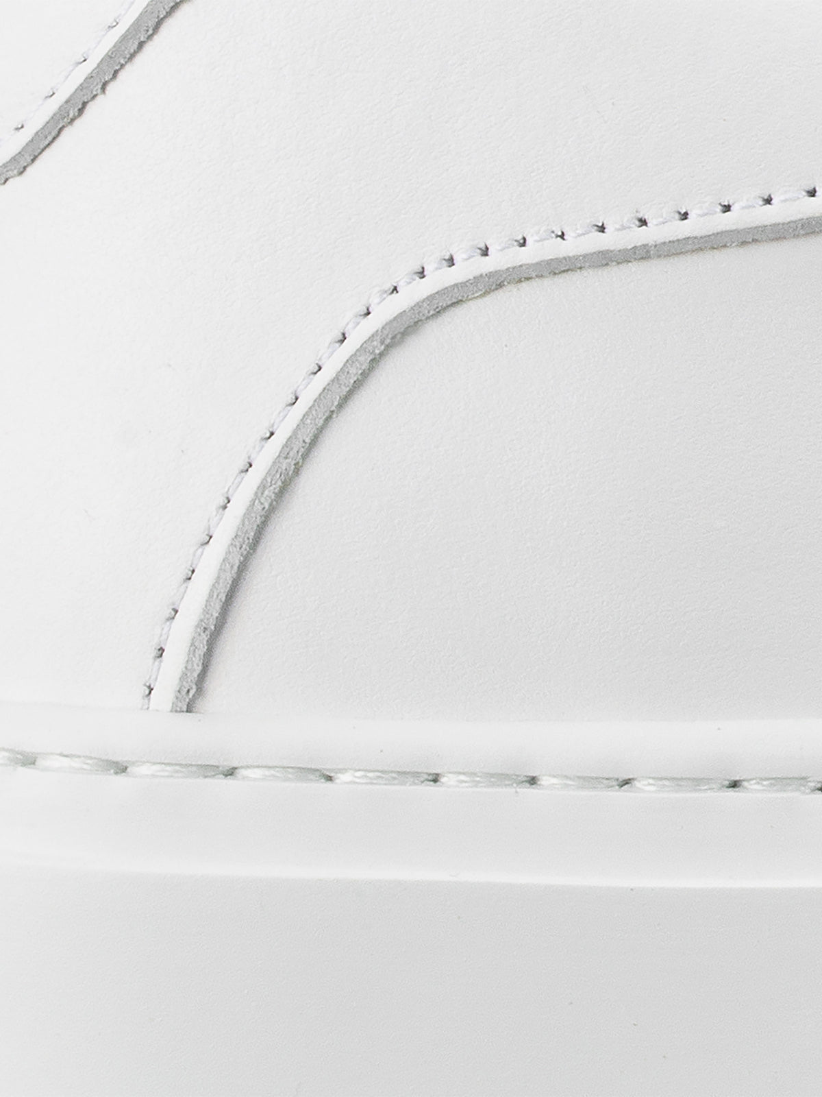 Capri Leather Sneaker in Triple White Wide Fit
