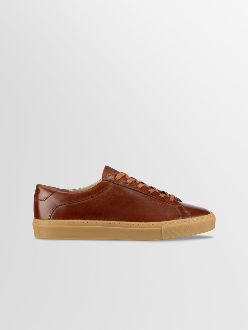 Capri Leather Sneaker in Antica Castagna