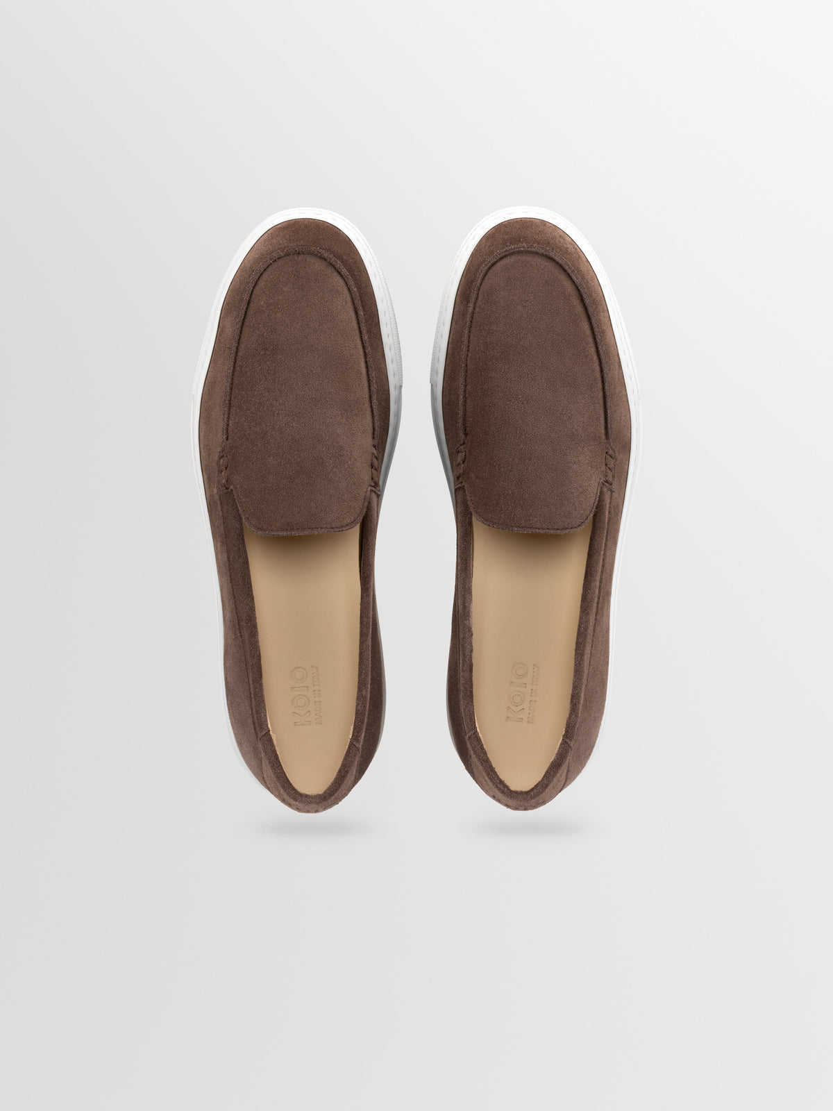 Lido Suede Loafer in Walnut