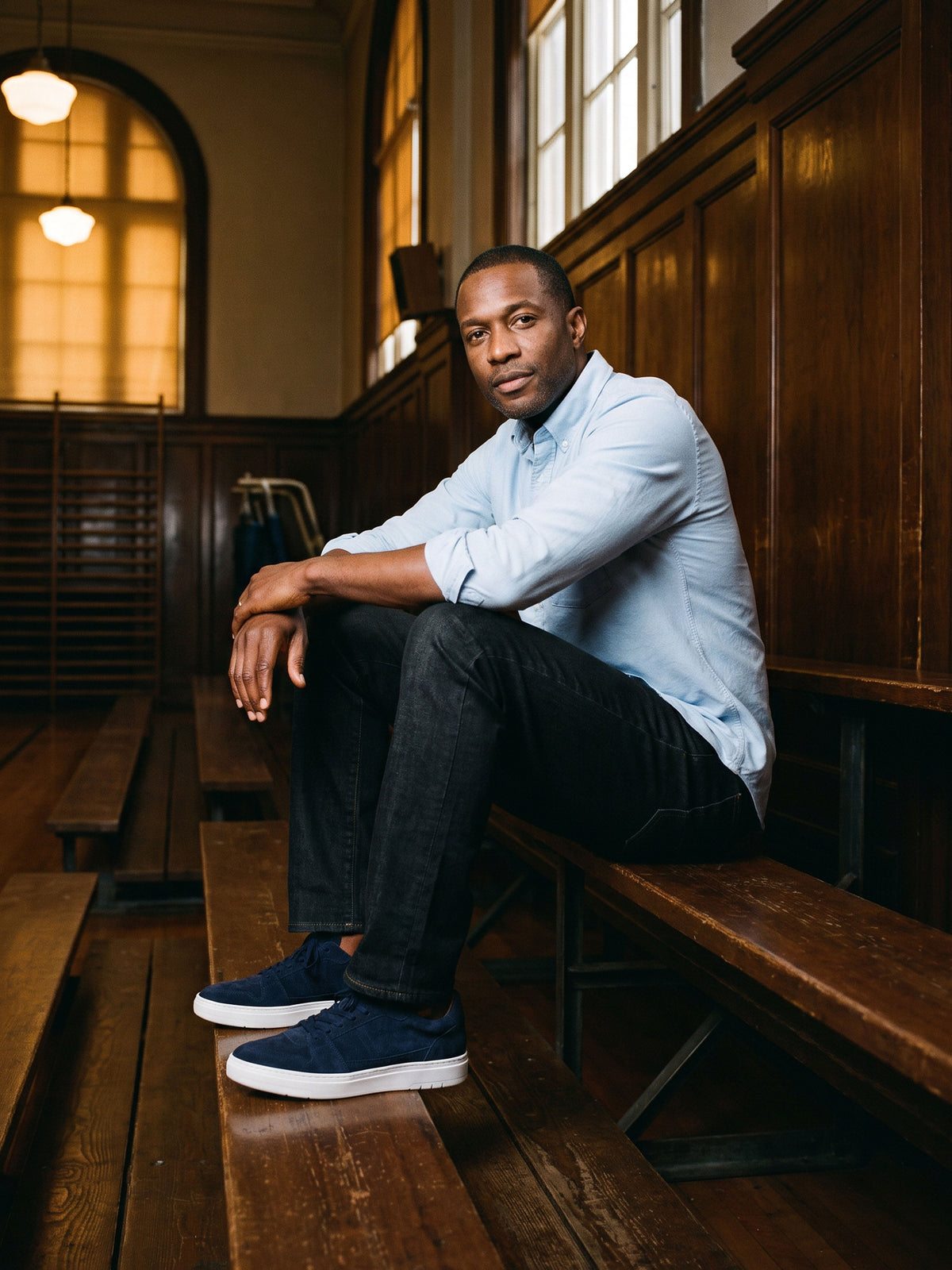 Carrara Suede Sneaker in Indigo