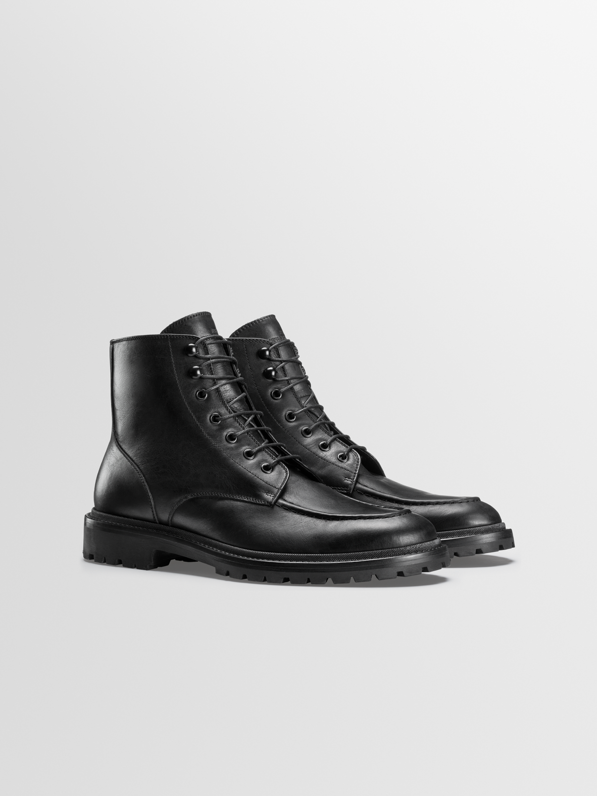 Milo Leather Boot in Nero