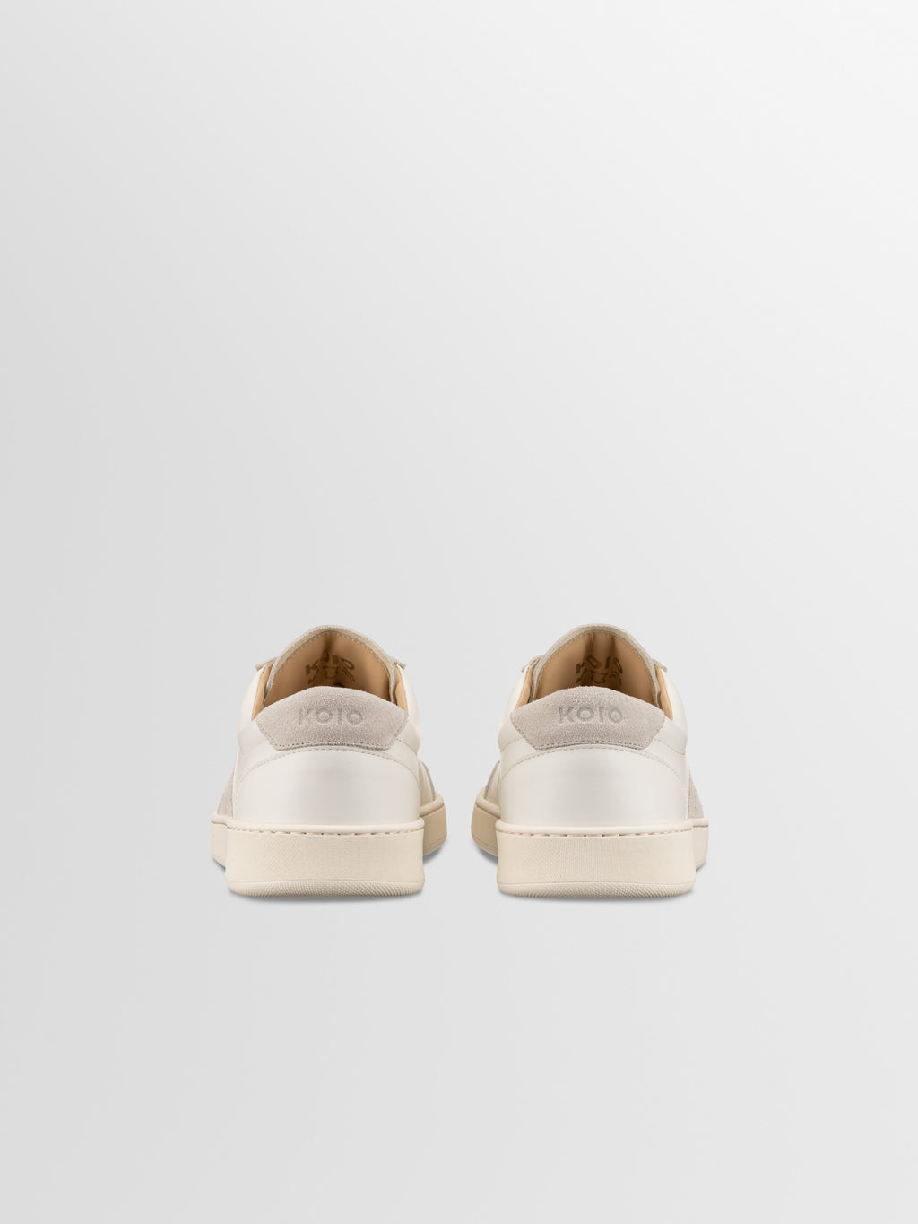 Monza Leather & Suede Sneaker in Bone