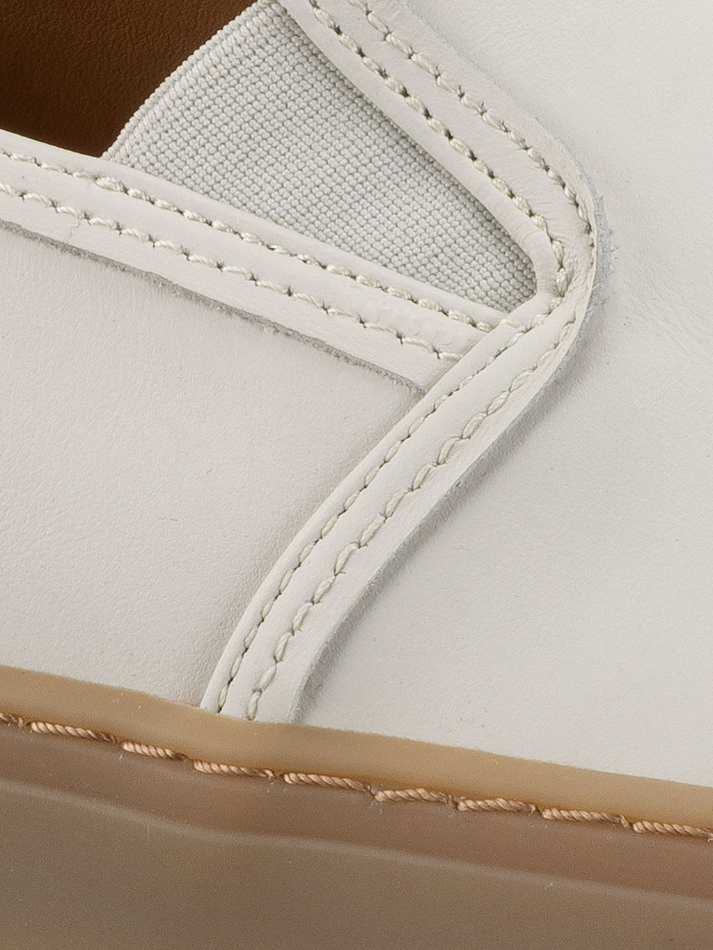 Taranto Leather Sneaker in Bone